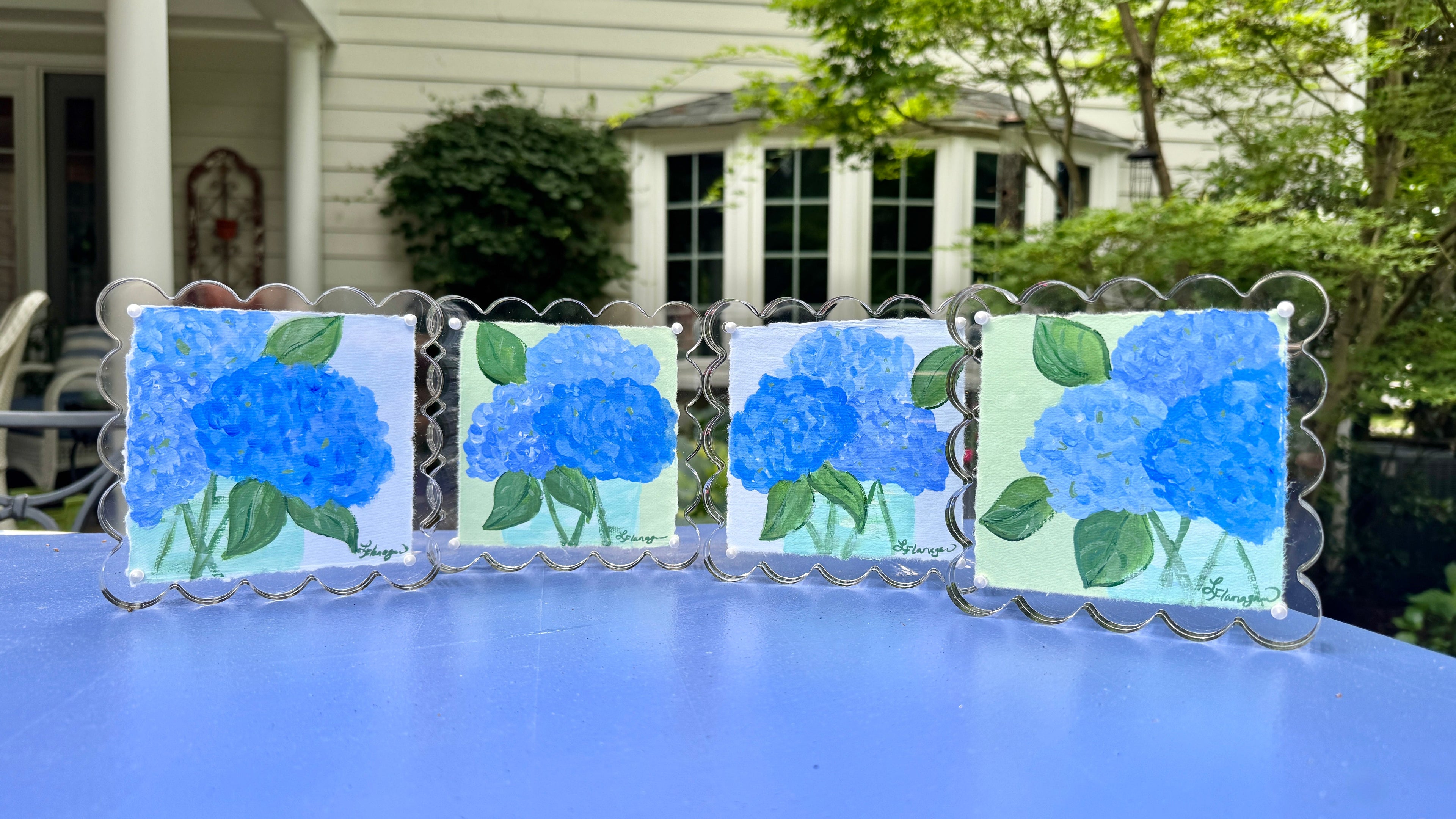 Hydrangeas on Paper