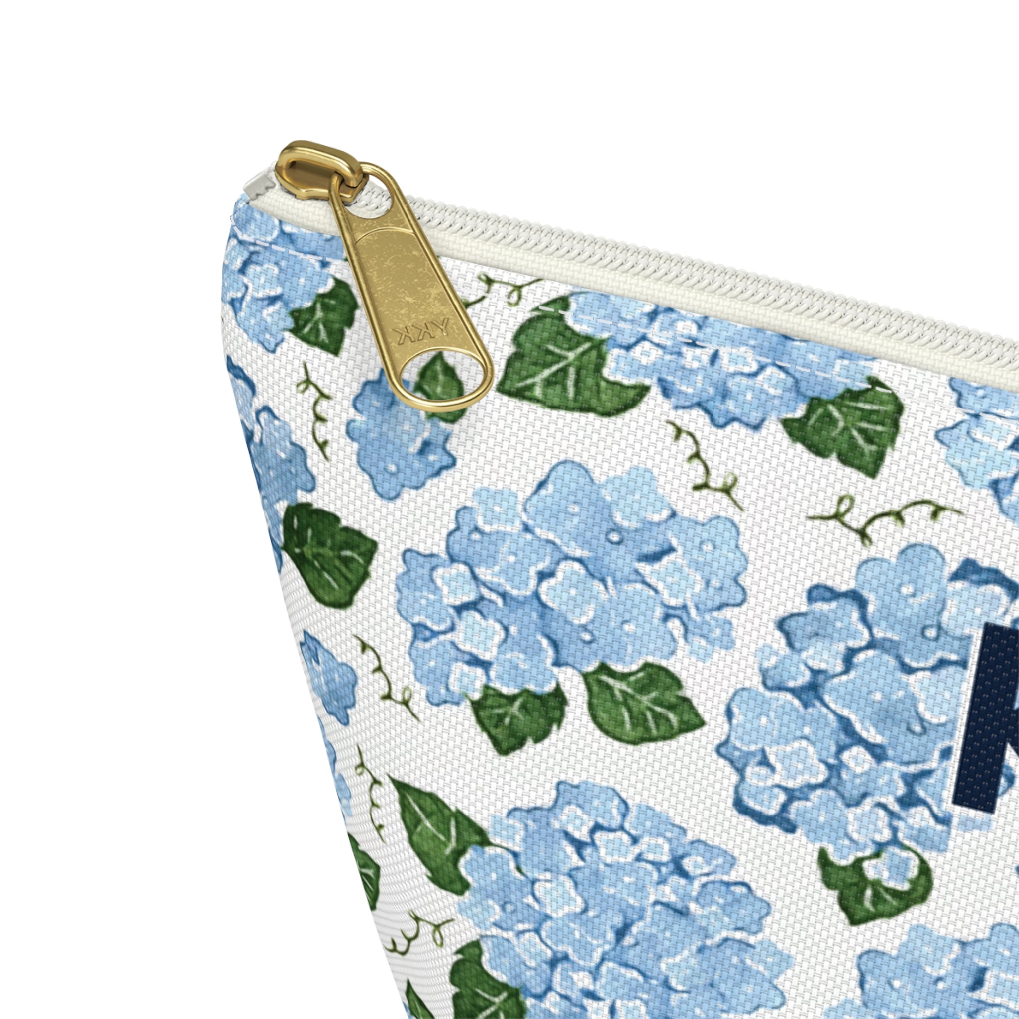 Hydrangea Floral Travel Accessory Pouch