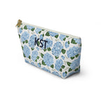 Hydrangea Floral Travel Accessory Pouch