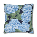 Hydrangea Bloom Patio Pillows | Midnight