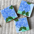 Hydrangeas Turquoise Vase Mini Art