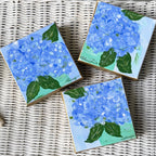 Hydrangeas Turquoise Vase Mini Art