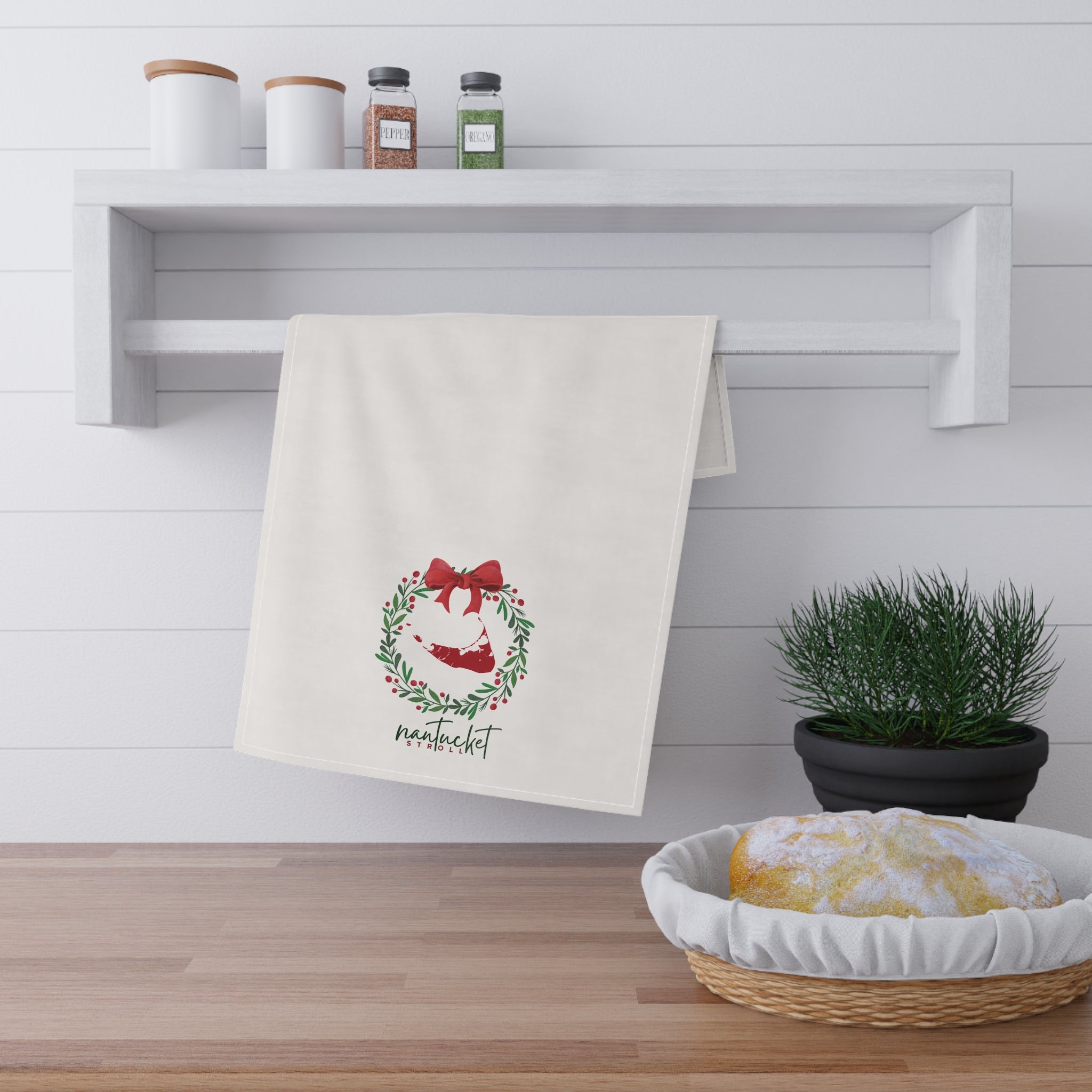 Nantucket Stroll Tea Towel
