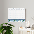 Personalized Acrylic Wall Calendar | Hydrangea