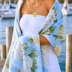 Saltaire Wrap - Hydrangea Green