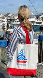 Lemondaisy Red Tote Bag