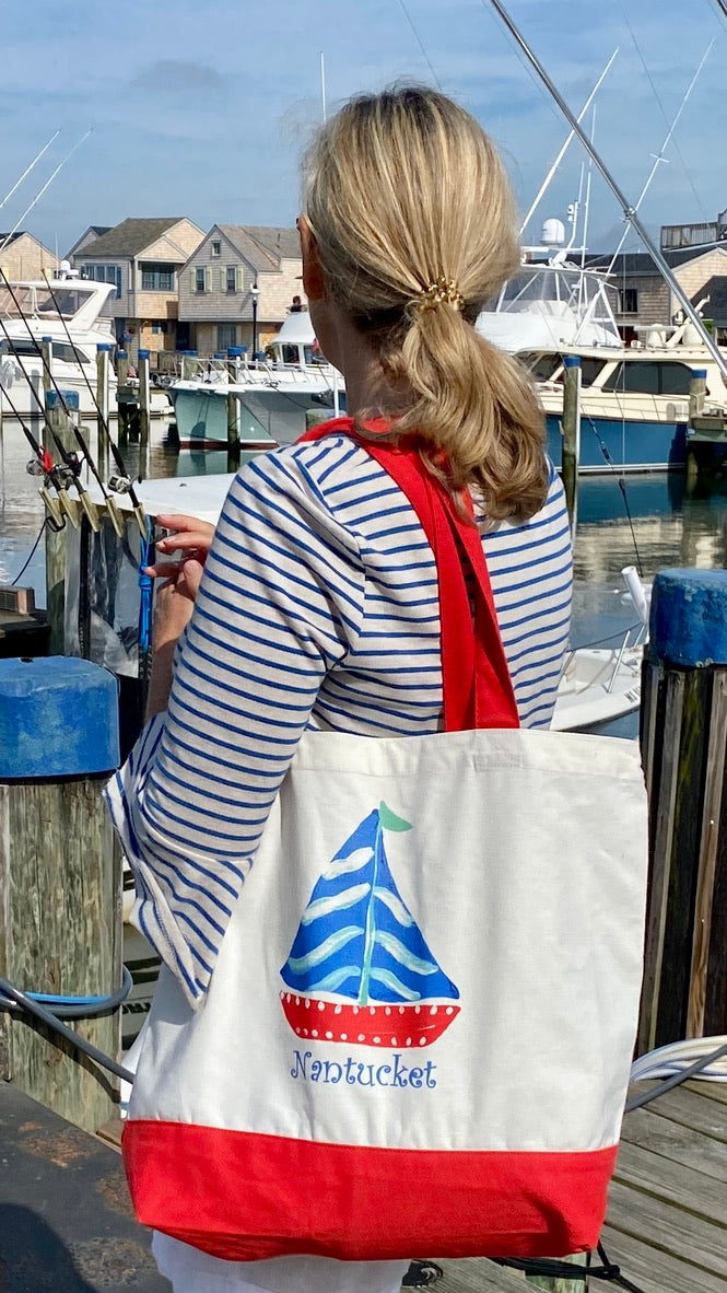 Lemondaisy Red Tote Bag