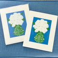 White Hydrangea Floral Art Print