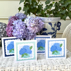 Hydrangeas Hand Cut Notecard Set