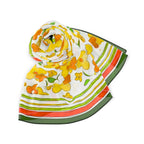 Nantucket Daffy Bloom Silk Chiffon Scarf