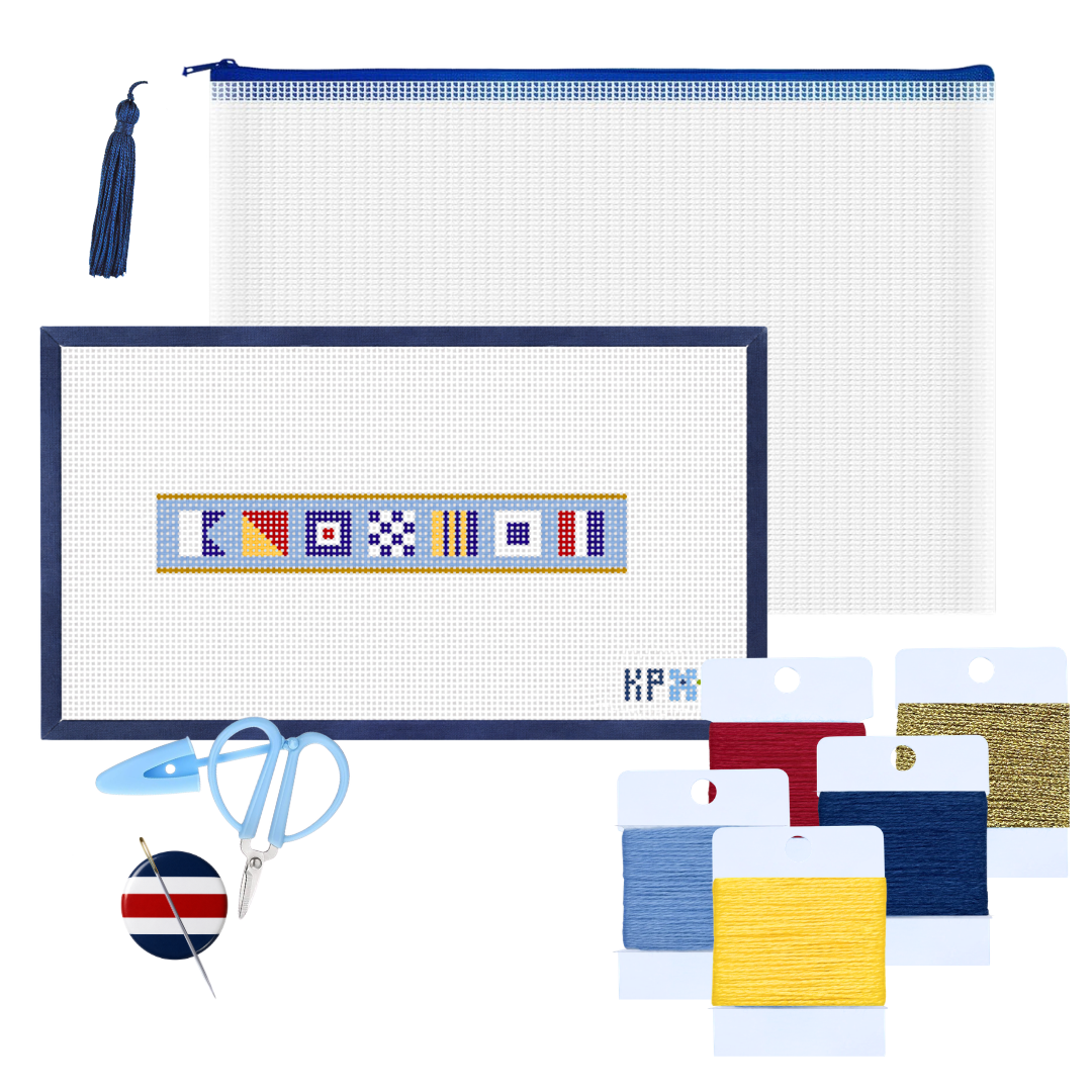 Coastal Cuff Needlepoint Kit | Newport Regatta
