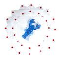 Blue Lobster Linen Cocktail Napkins