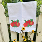 Red Garden Tomato Tea Towel
