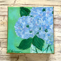 Hydrangeas on Green Mini Art Painting