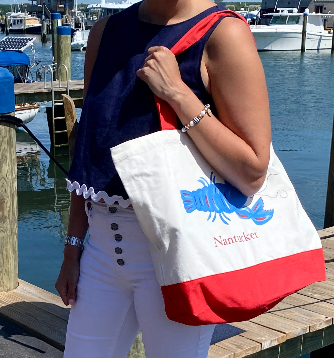 Lemondaisy Red Tote Bag