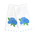 Blue Hydrangea Blossoms Tea Towel