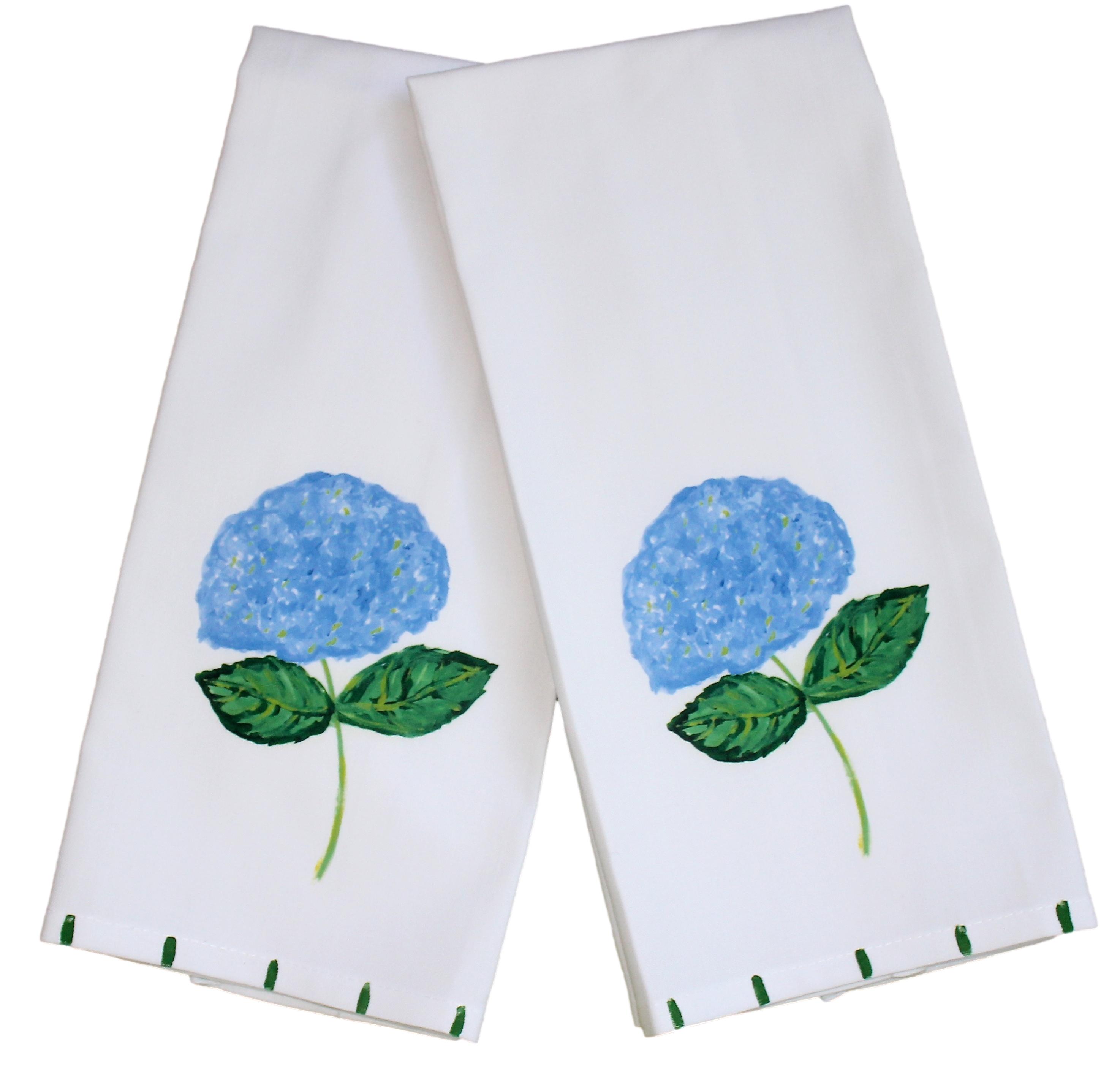Blue Hydrangea Tea Towel
