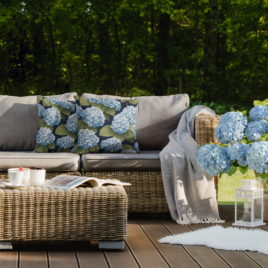Hydrangea Patio Pillows