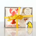 Lobster Long Sleeve Romper, Hat & Blanket Gift Set