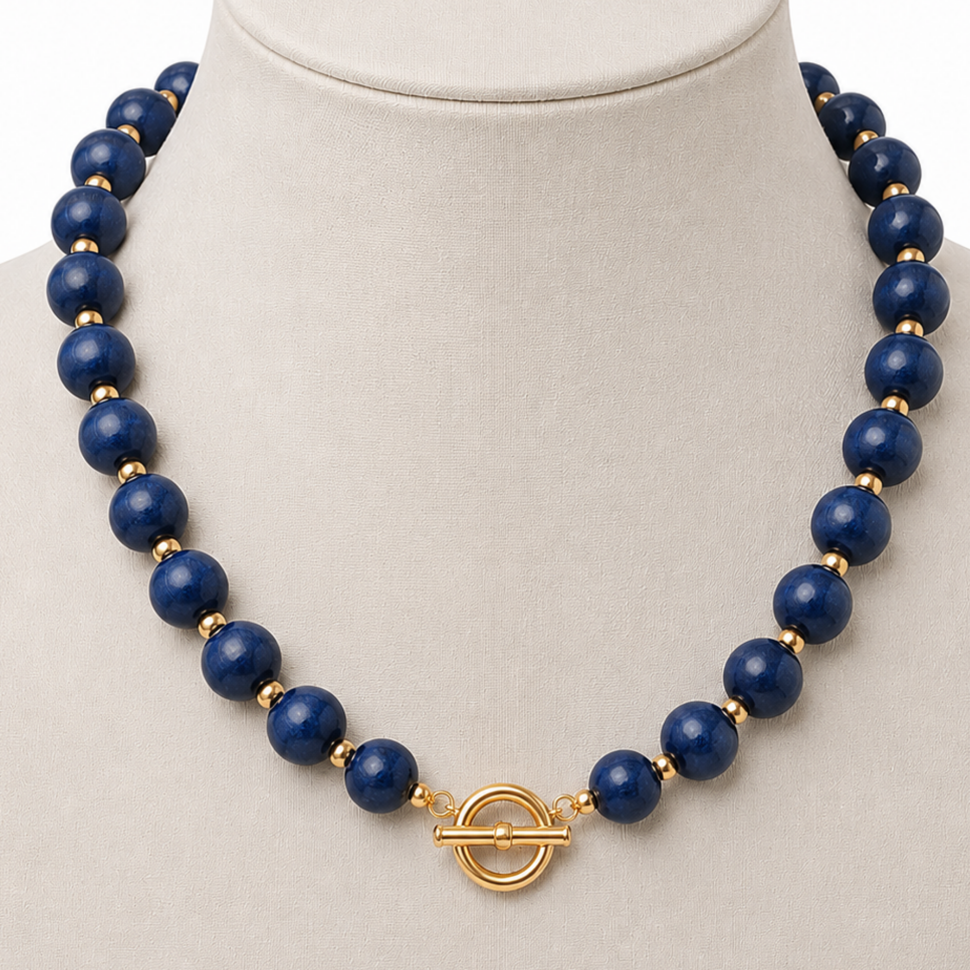 Coastal Strand Necklace | Single - Atlantic Navy