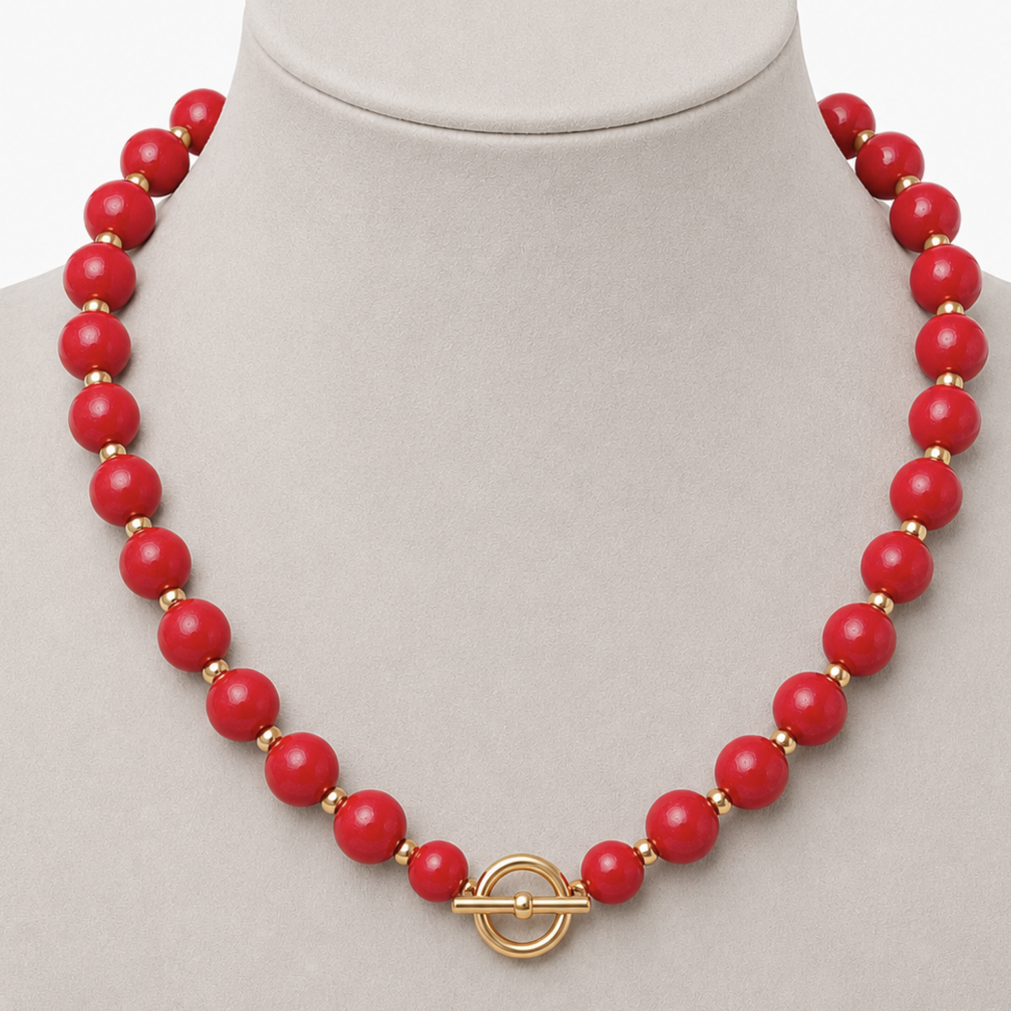 Coastal Strand Necklace | Single - Lighthouse Red