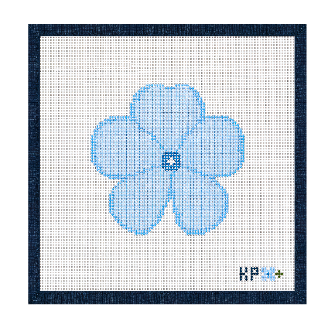 Blue Hydrangea Beginner Needlepoint Kit | Coastal Bloom Collection