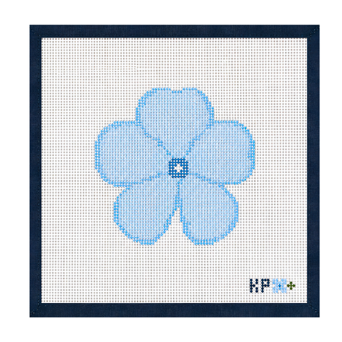 Blue Hydrangea Needlepoint Kit