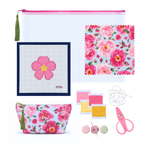 Sconset Rose Beginner Needlepoint Kit | Coastal Bloom Collection