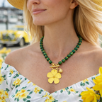 Nantucket Daffodil Bloom Necklace