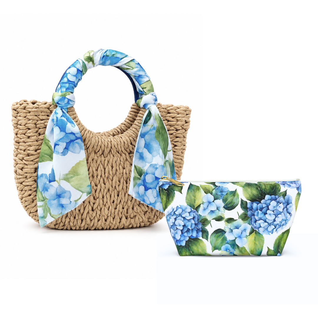 Mini Garden Tote - Hydrangea Blue