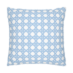 Hydrangea Bloom & Blue Trellis Patio Pillow Set