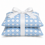 Nantucket Blue Trellis Pillow Set