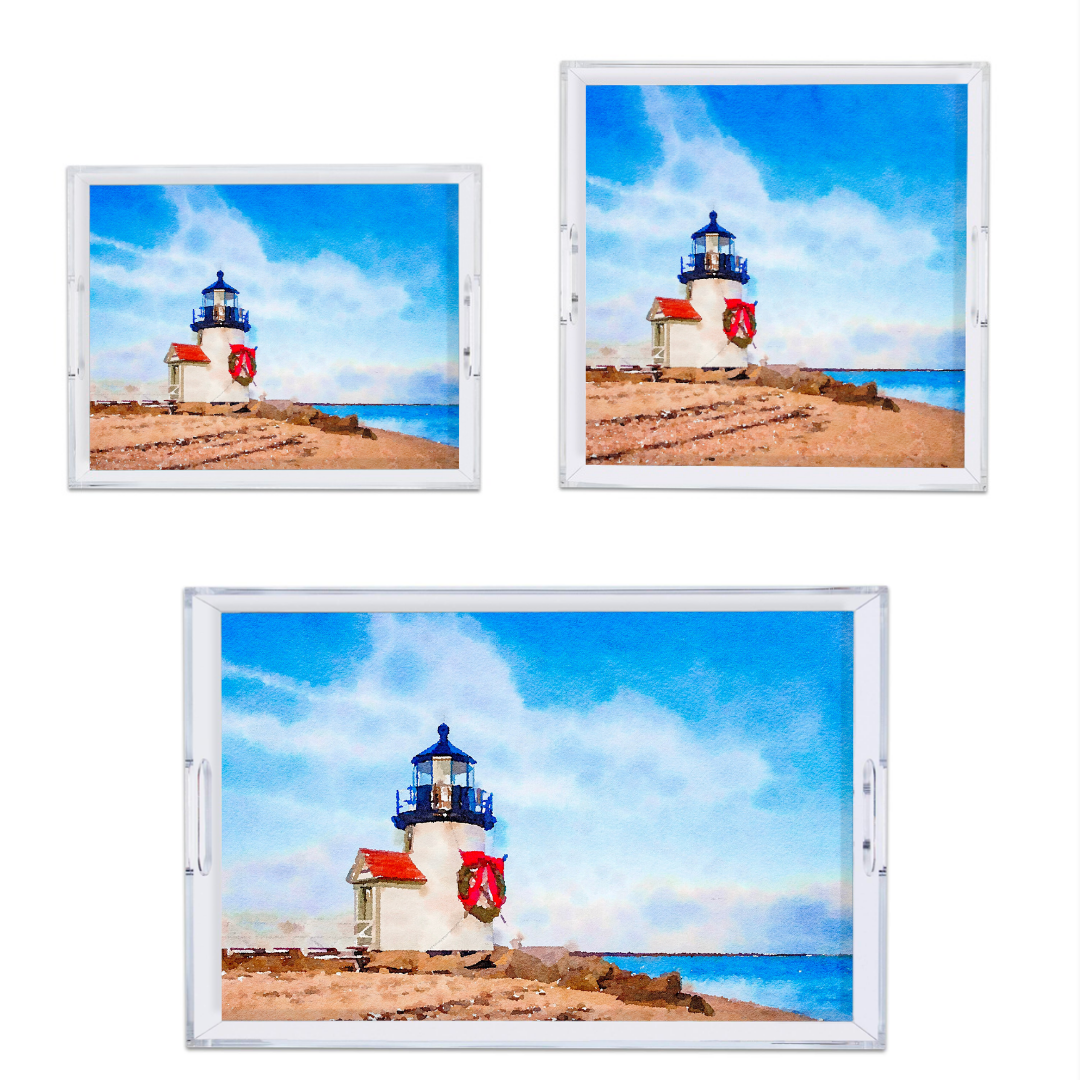 Nantucket Stroll Lucite Tray