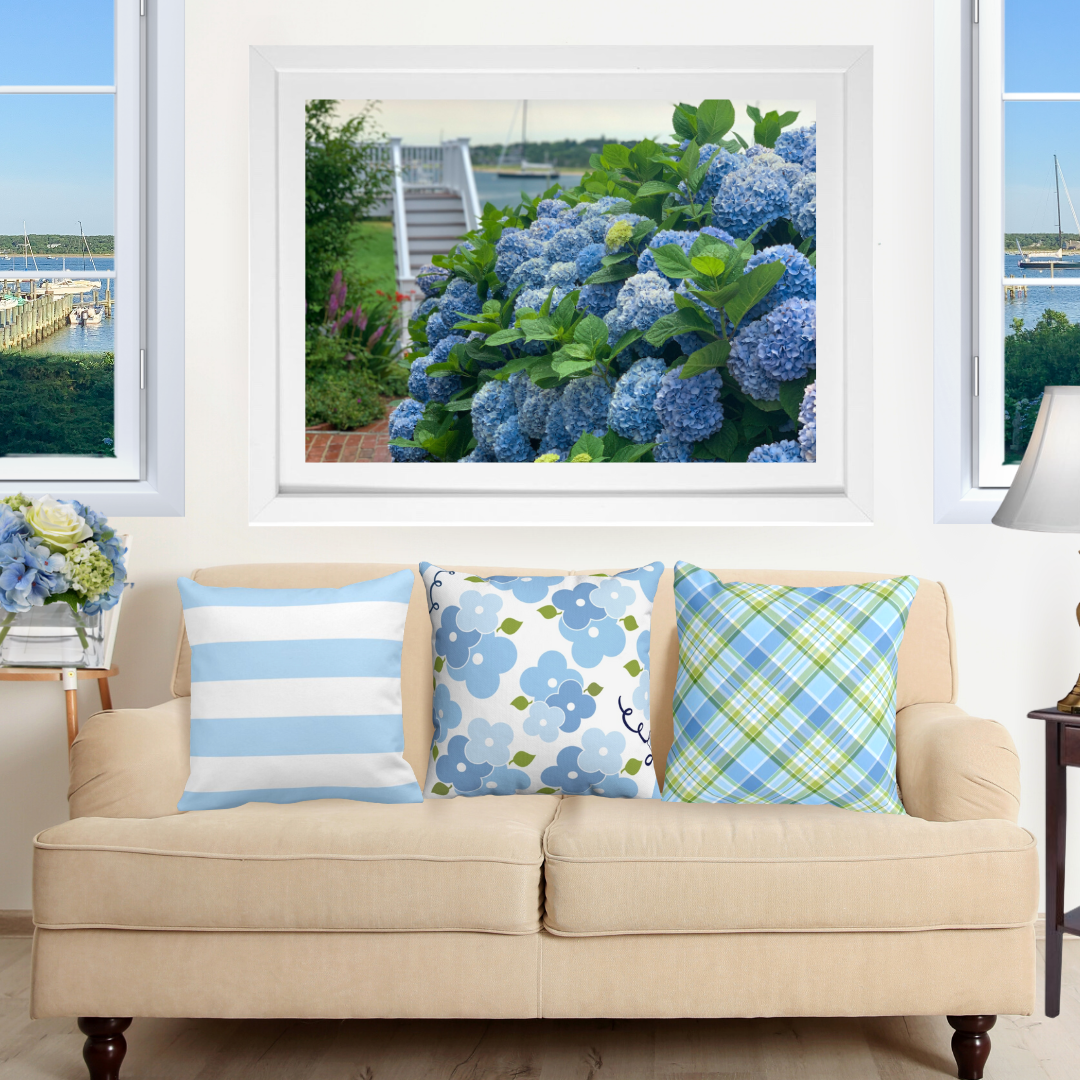 Edgartown Hydrangea Collection Prints - Bay Breeze