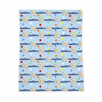 Personalized Baby Blanket | Matty Giffy Blue