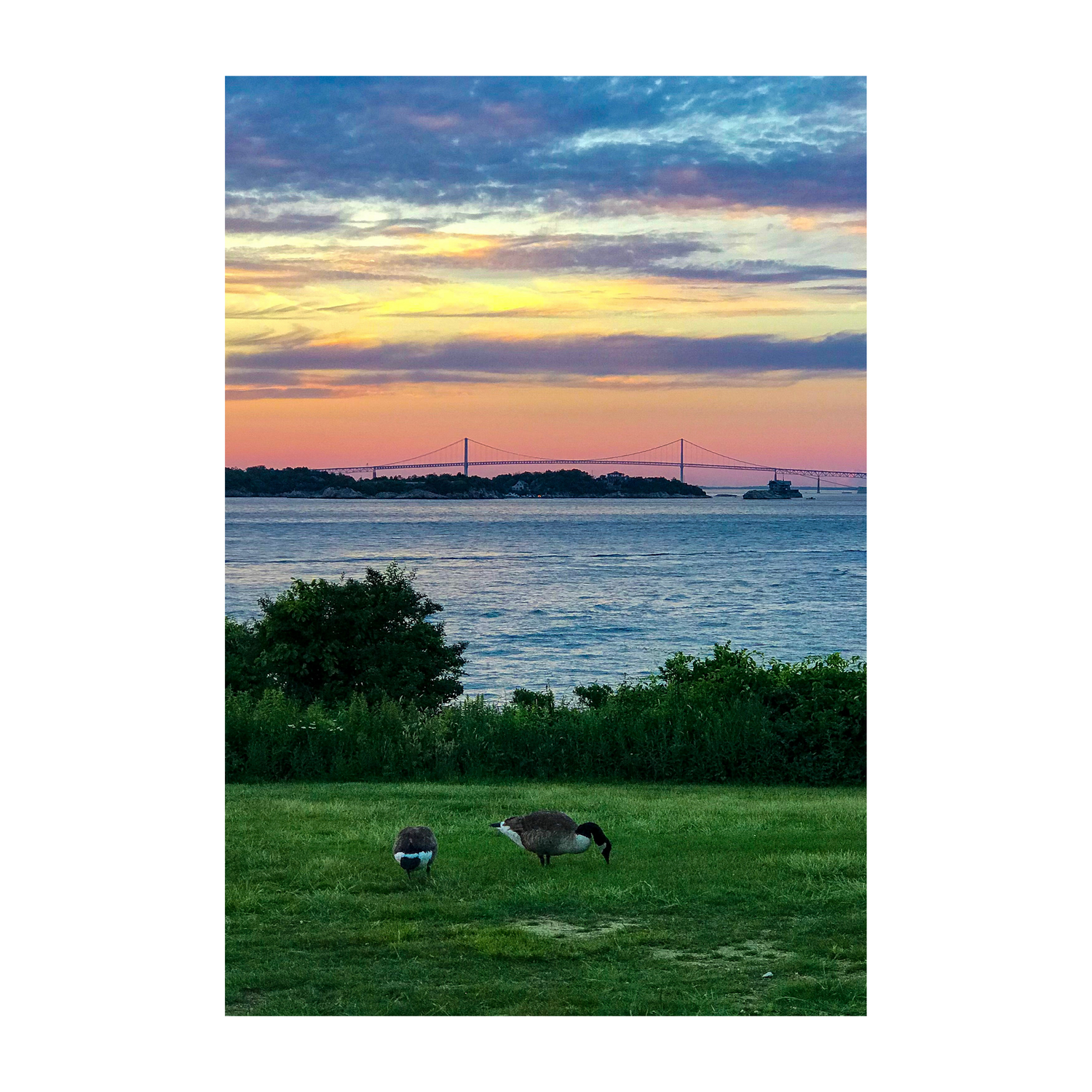 Newport Bridge Sunset