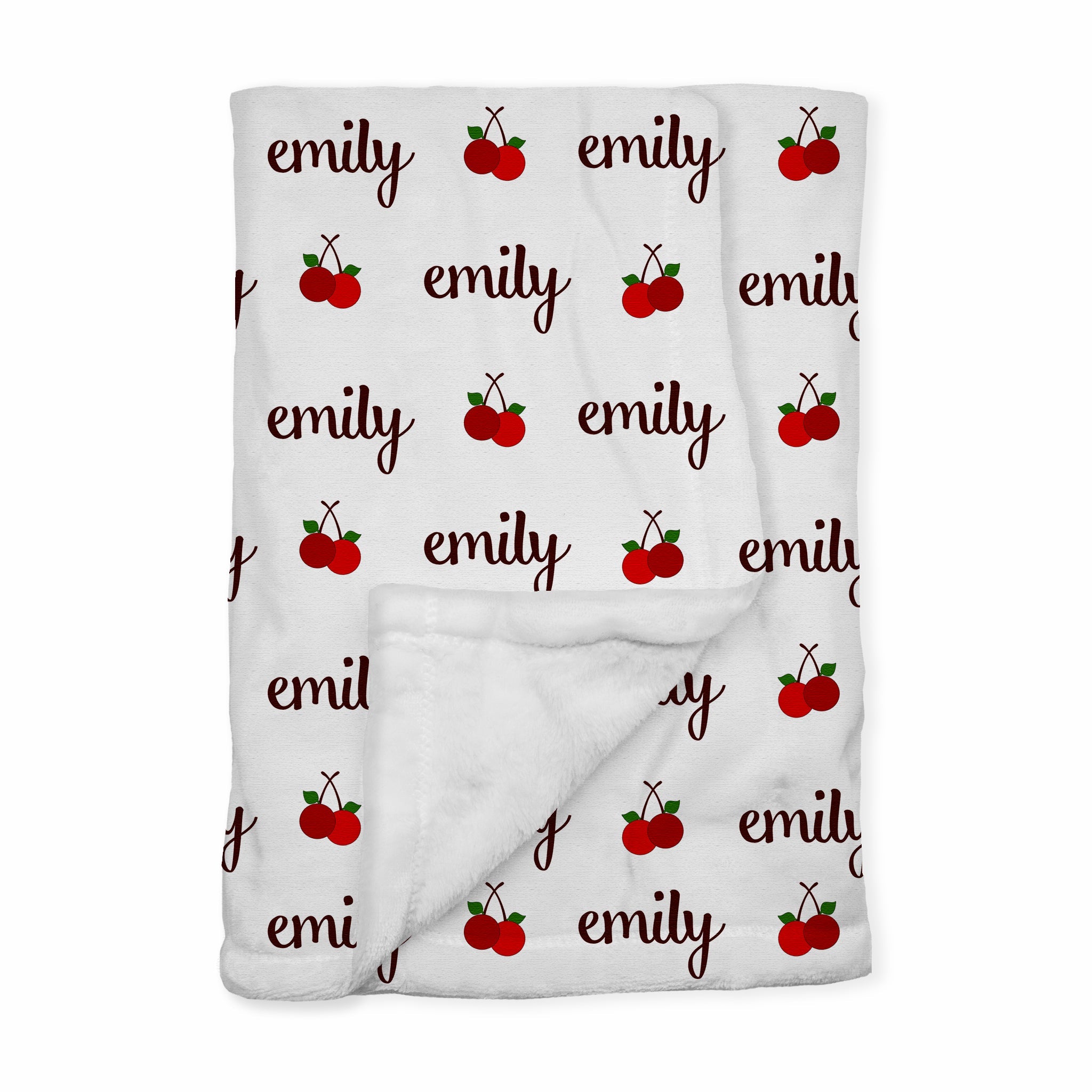 Personalized Baby Blanket | Cherries Jubilee