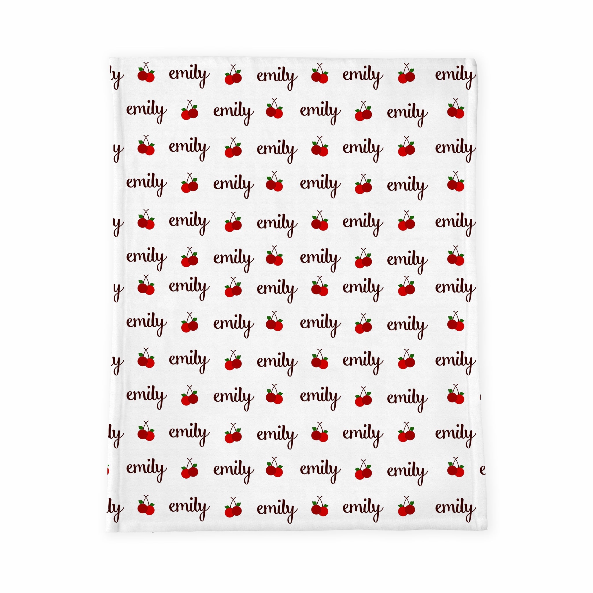Personalized Baby Blanket | Cherries Jubilee