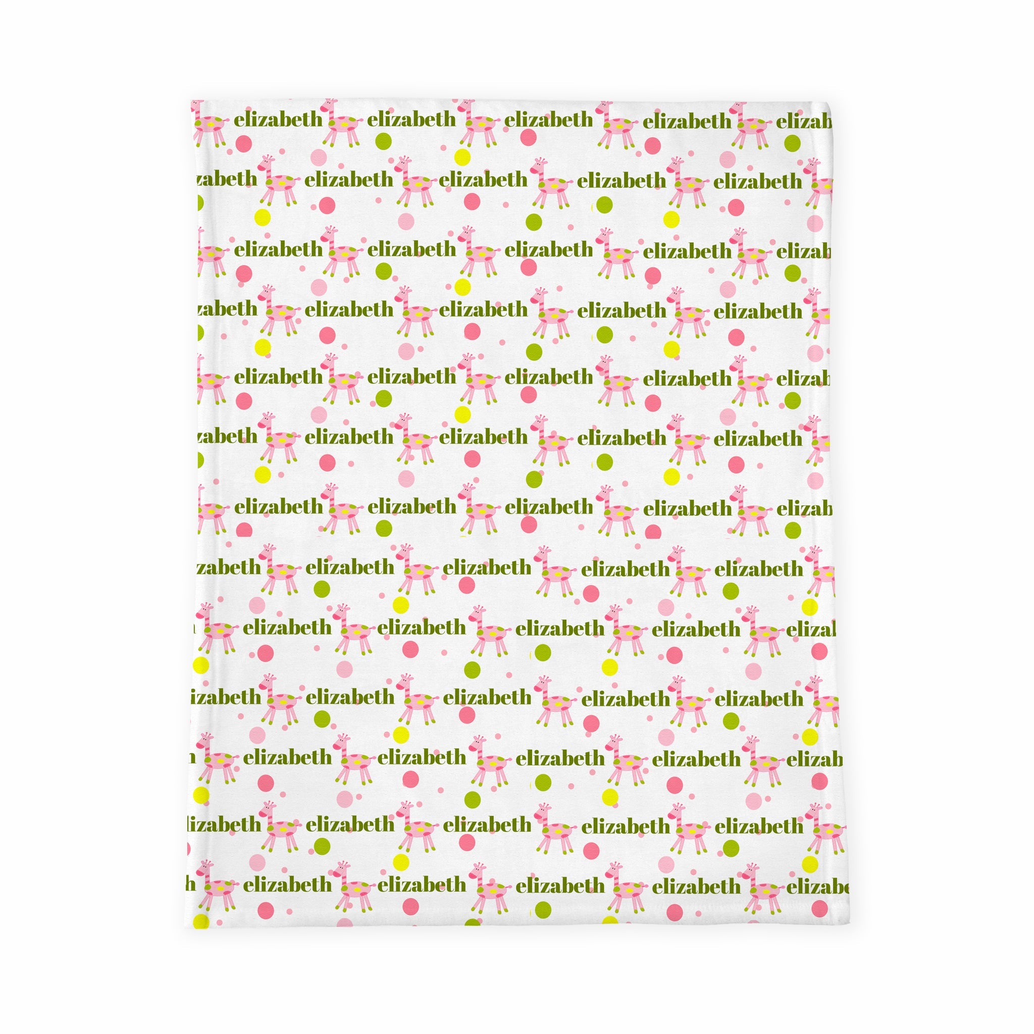 Personalized Baby Blanket | Matty Giffy Pink