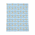 Personalized Baby Blanket | Monkey Moo Blue