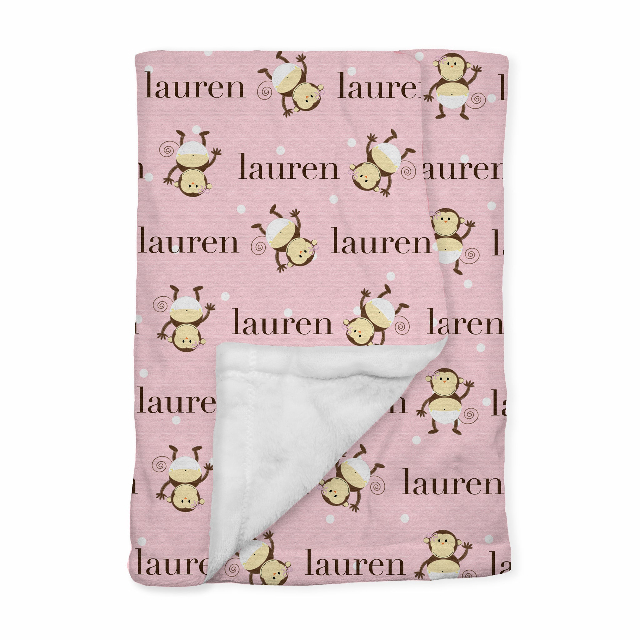 Personalized Baby Blanket | Monkey Moo Sue