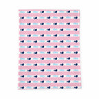 Personalized Baby Blanket | Whales Tale Pink