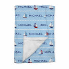 Personalized Baby Blanket | Regatta Blue