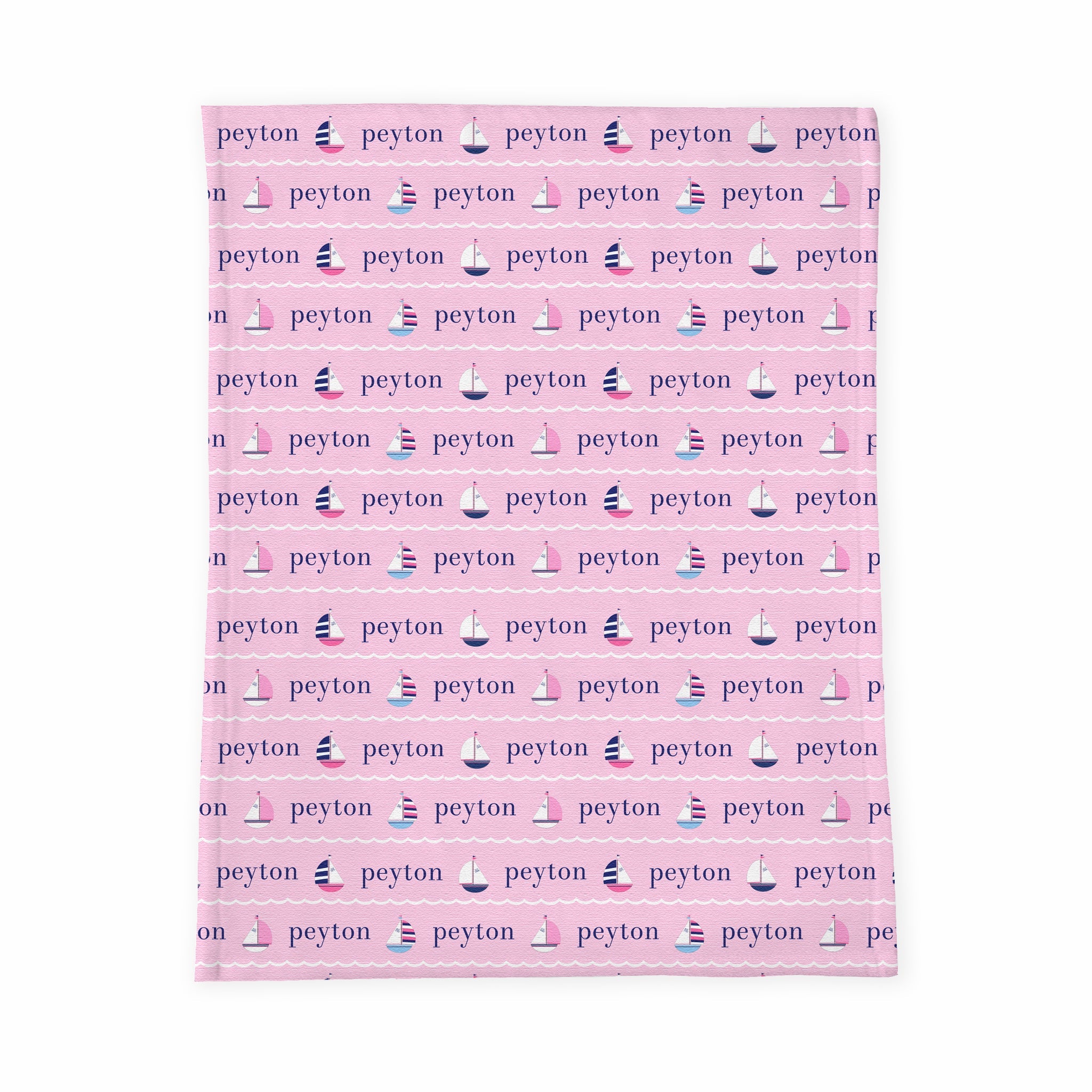 Personalized Baby Blanket | Regatta Pink