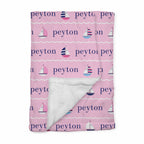 Personalized Baby Blanket | Regatta Pink