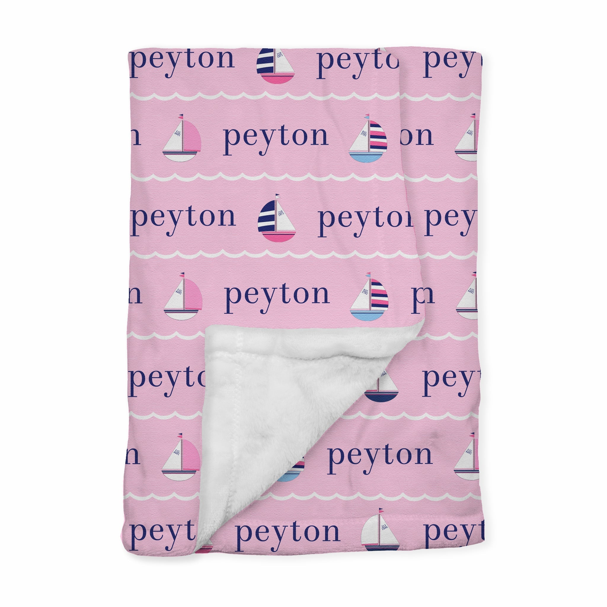 Personalized Baby Blanket | Regatta Pink