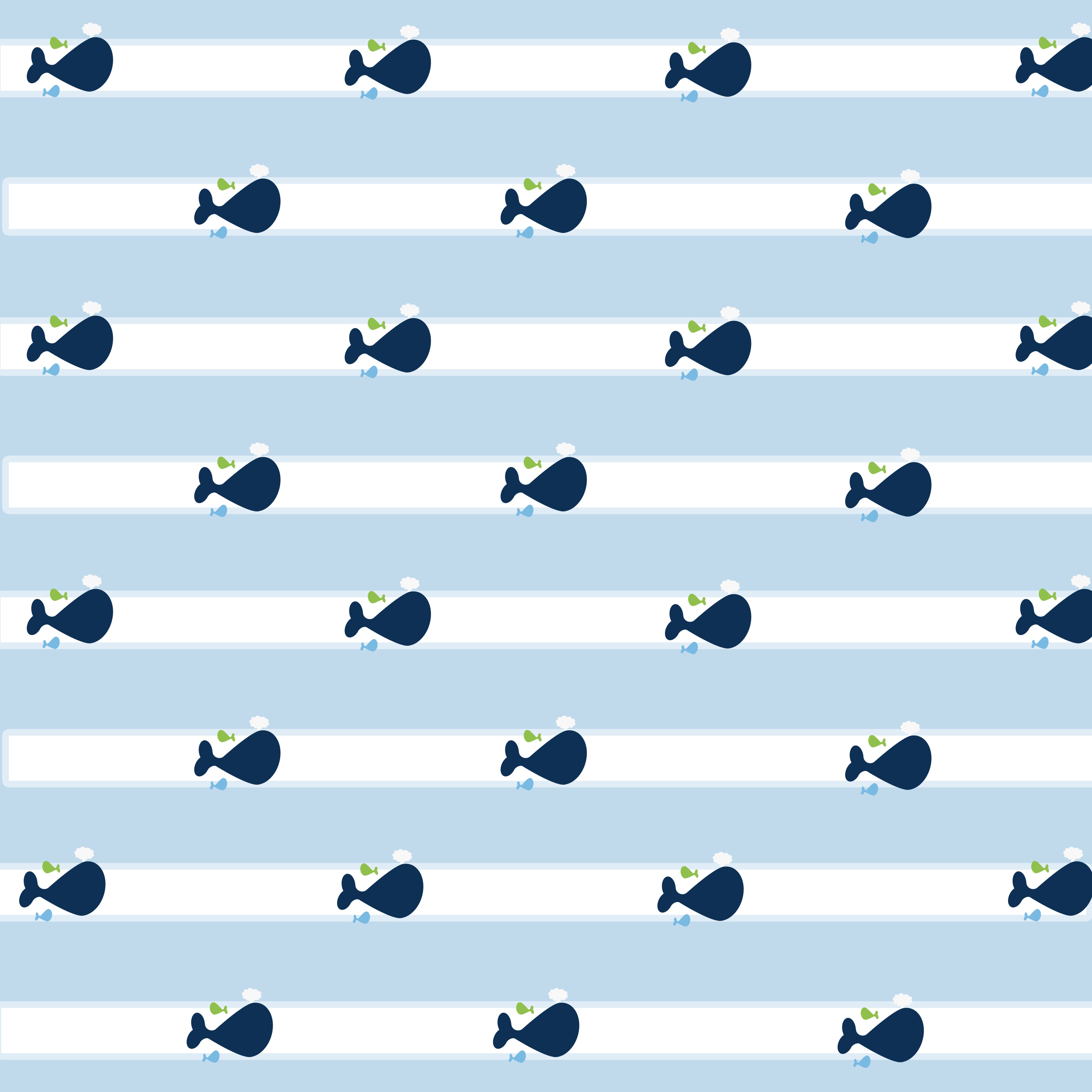 Personalized Baby Blanket | Whales Tale Blue