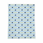Personalized Baby Blanket | Whales Tale Blue
